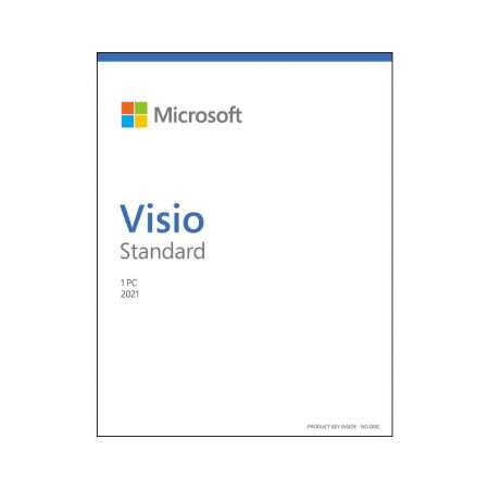 MICROSOFT VISIO STANDARD 2021, 1 PC, PLURILINGÜE, WINDOWS