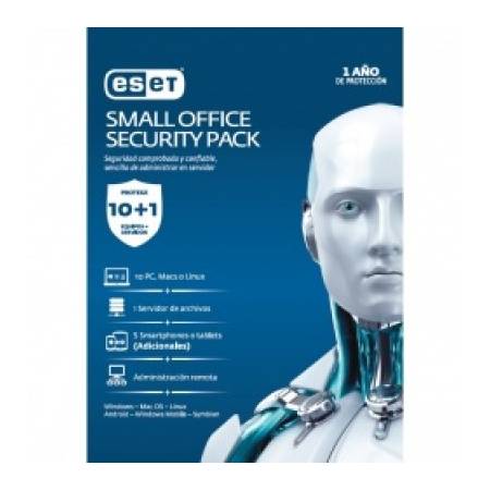 SMALL OFFICE SECURITY PACK ESET, 10 PC +1 SERVIDOR, 1 AÑO